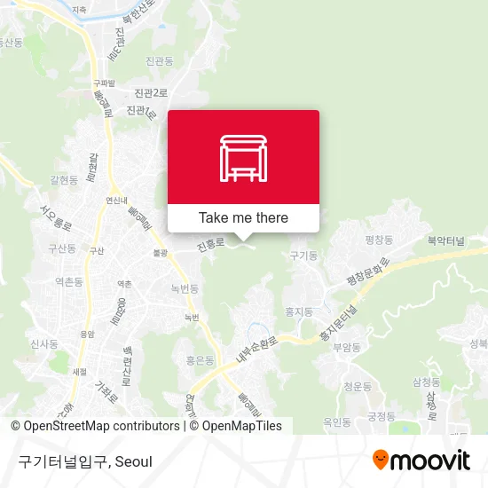 구기터널입구 map