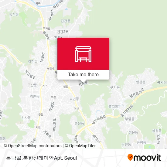 독박골.북한산래미안Apt map