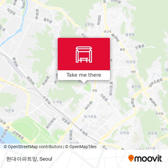 현대아파트앞 map