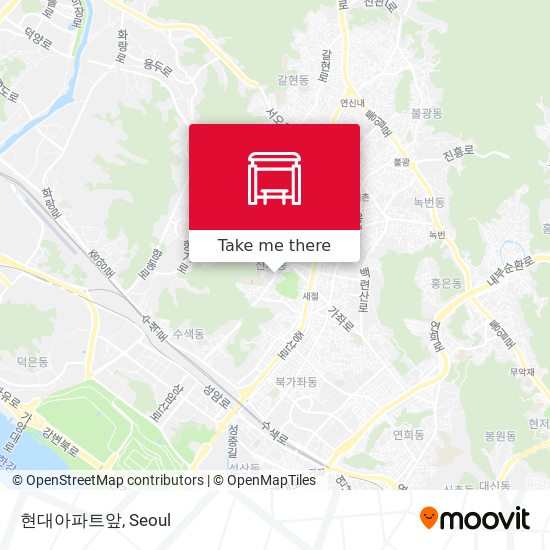 현대아파트앞 map