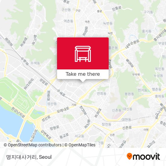 명지대사거리 map