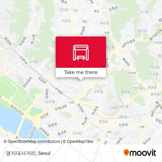 명지대사거리 map
