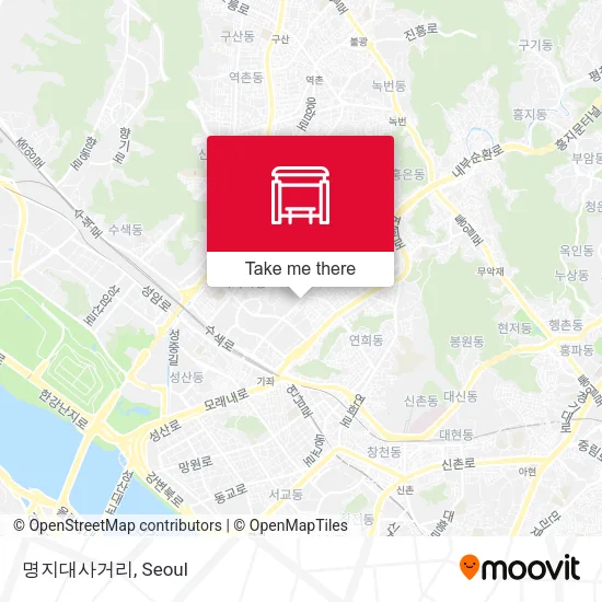 명지대사거리 map