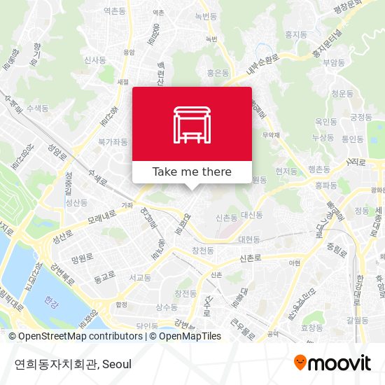 연희동자치회관 map