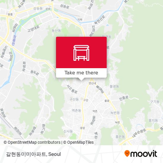 갈현동미미아파트 map