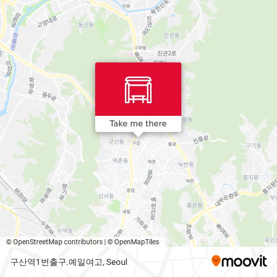 구산역1번출구.예일여고 map