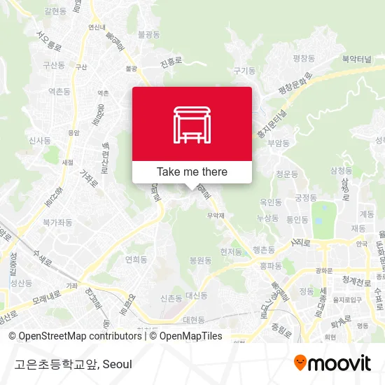 고은초등학교앞 map