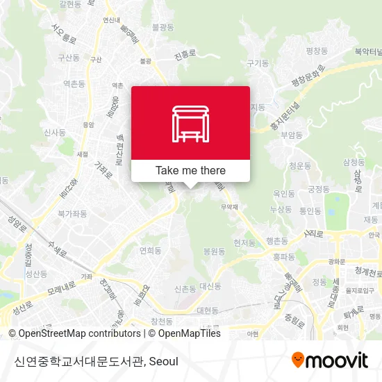 신연중학교서대문도서관 map