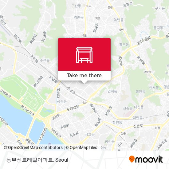 동부센트레빌아파트 map