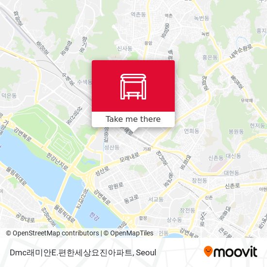 Dmc래미안E.편한세상요진아파트 map