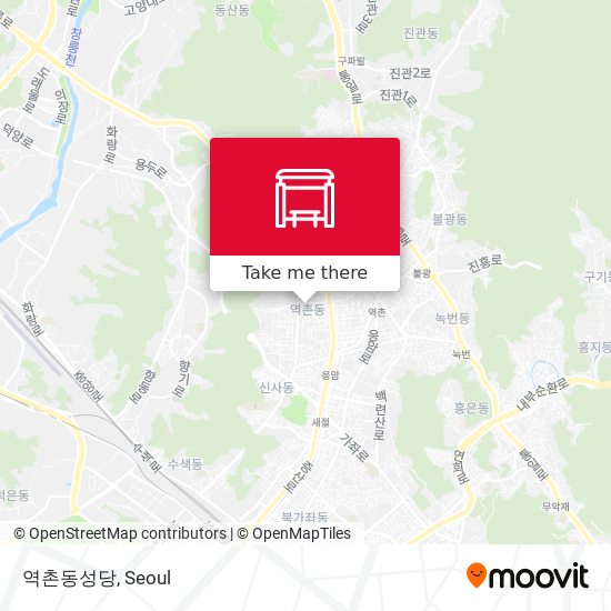 역촌동성당 map