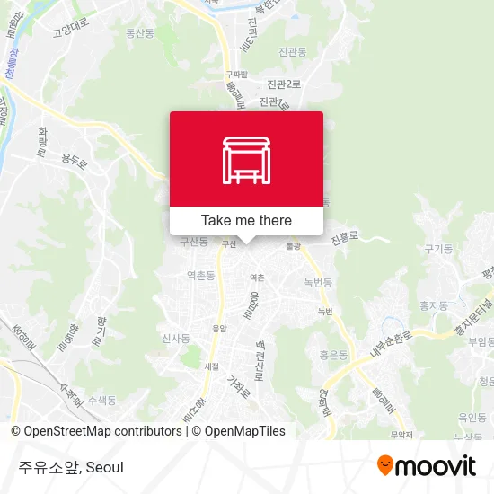 주유소앞 map