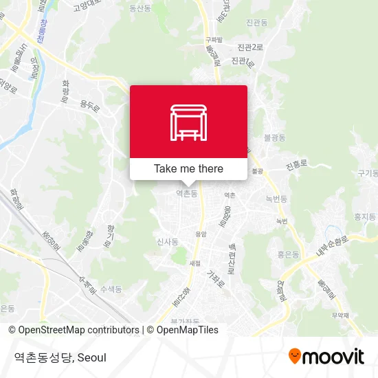 역촌동성당 map