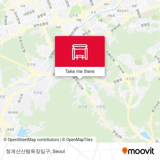 청계산산림욕장입구 map