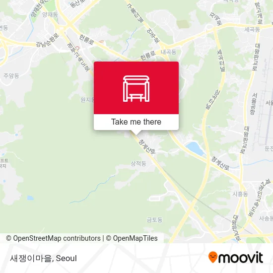 새쟁이마을 map
