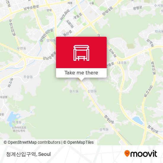 청계산입구역 map