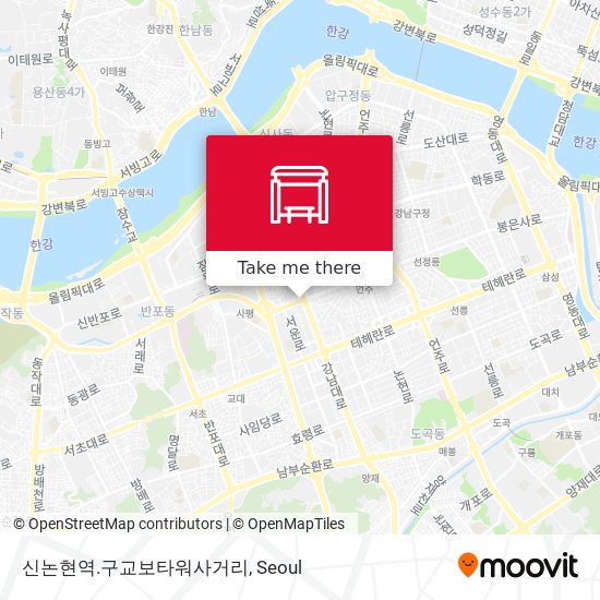 신논현역.구교보타워사거리 map