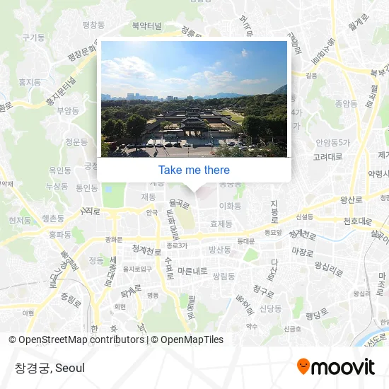 창경궁 map