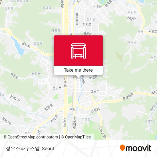 성우스타우스앞 map