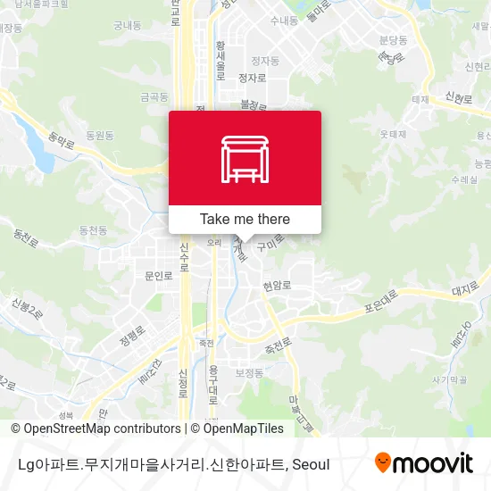 Lg아파트.무지개마을사거리.신한아파트 map