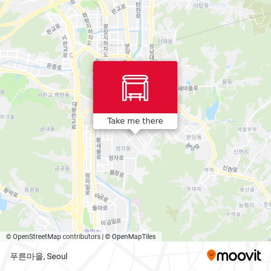푸른마을 map