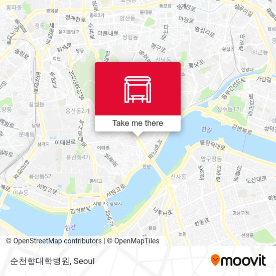 순천향대학병원 map