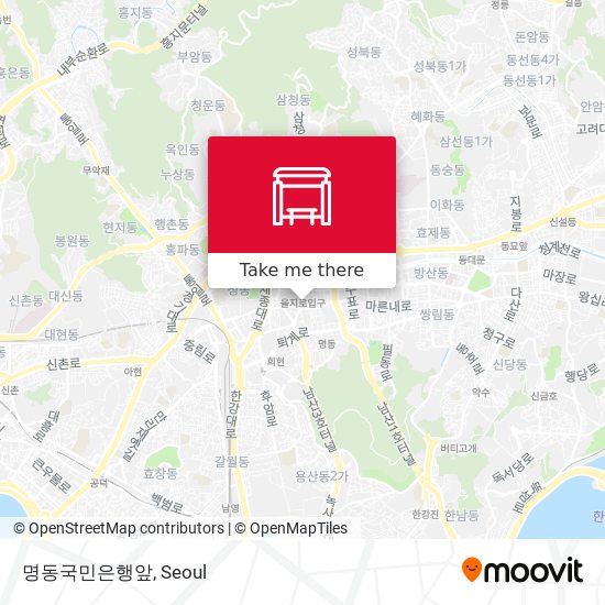 명동국민은행앞 map