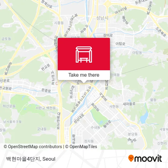 백현마을4단지 map