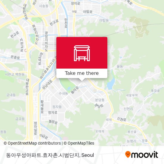 동아우성아파트.효자촌.시범단지 map