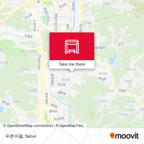 푸른마을 map
