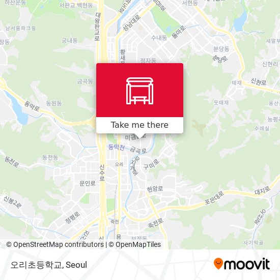 오리초등학교 map