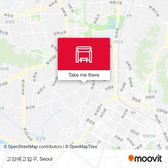 고양예고입구 map