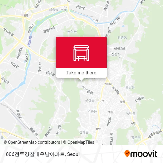 806전투경찰대우남아파트 map