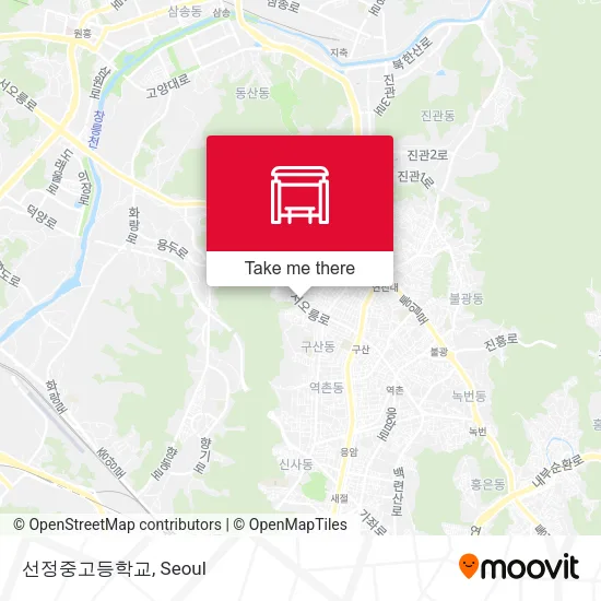 선정중고등학교 map