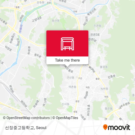 선정중고등학교 map