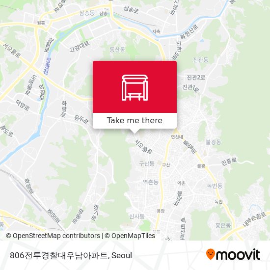 806전투경찰대우남아파트 map
