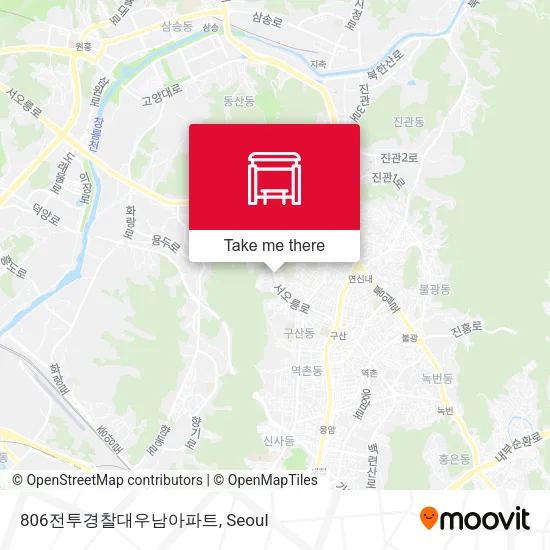 806전투경찰대우남아파트 map