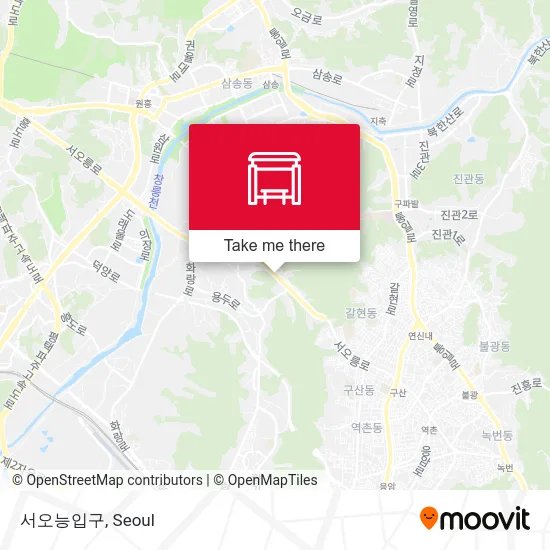서오능입구 map