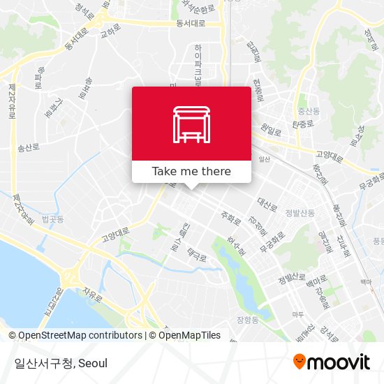 일산서구청 map