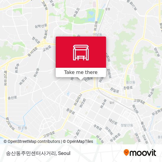 송산동주민센터사거리 map