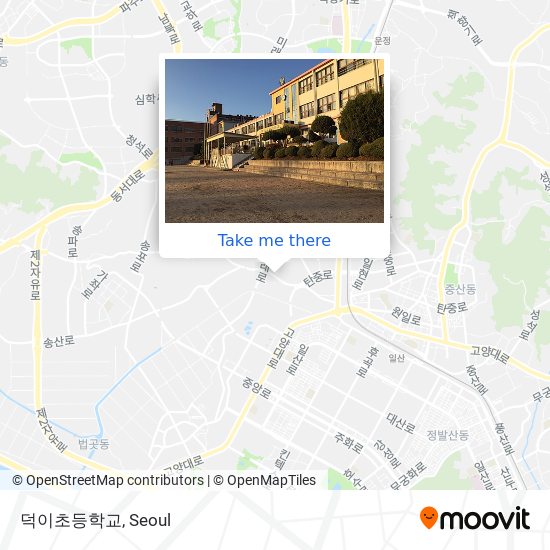 덕이초등학교 map