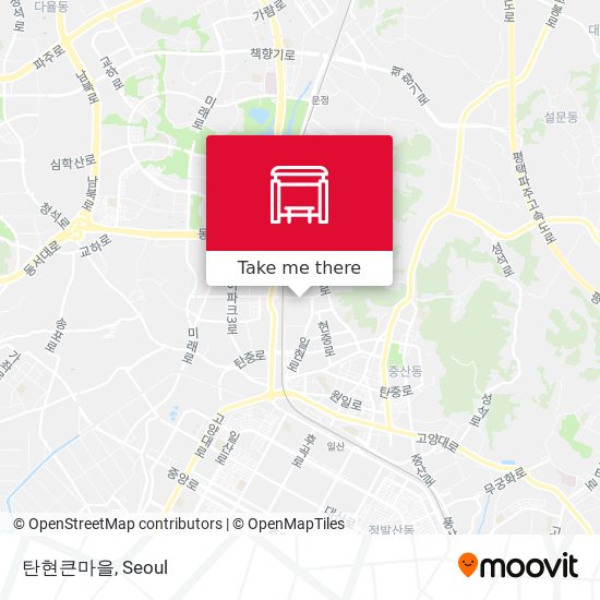 탄현큰마을 map