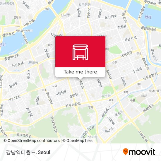 강남역티월드 map