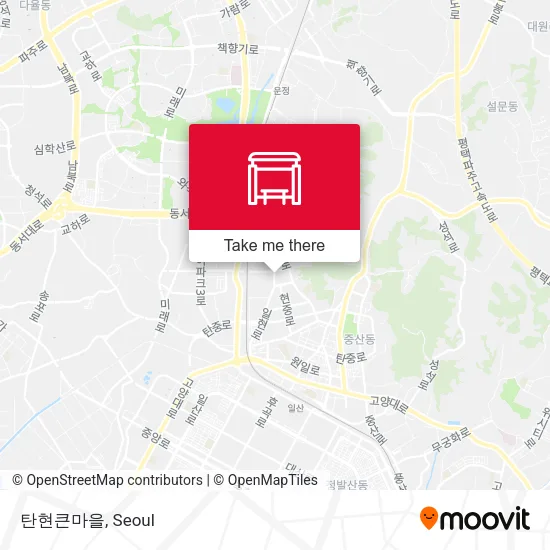 탄현큰마을 map