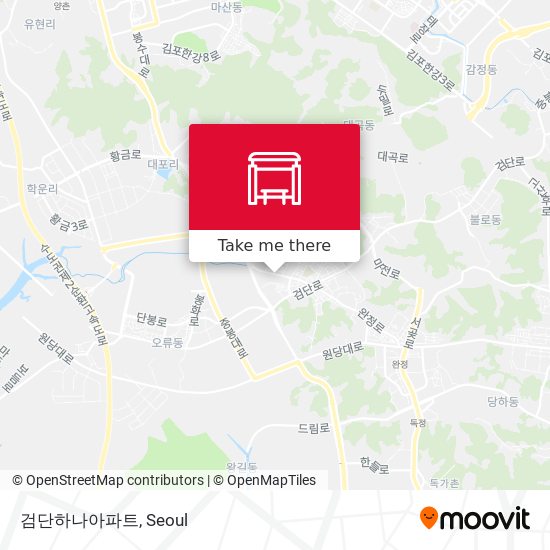 검단하나아파트 map