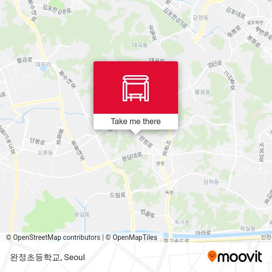 완정초등학교 map