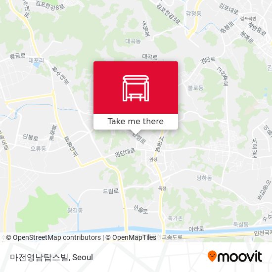 마전영남탑스빌 map