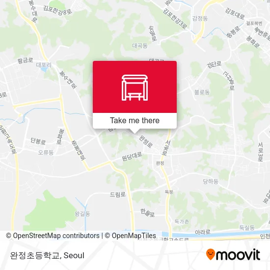 완정초등학교 map