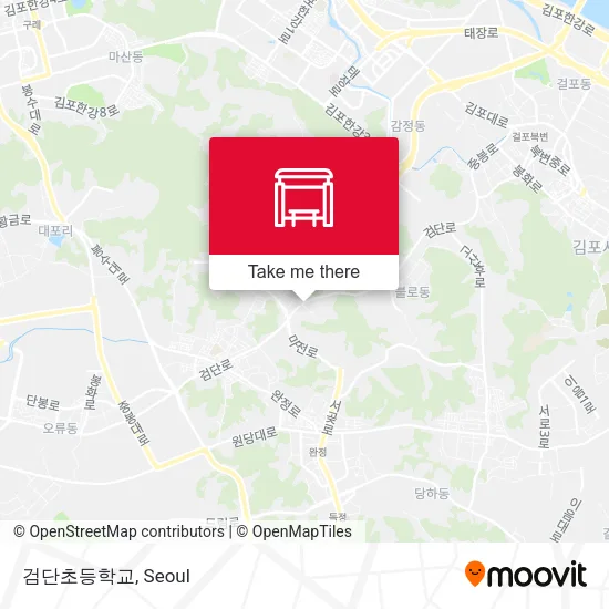 검단초등학교 map