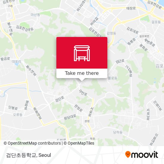 검단초등학교 map